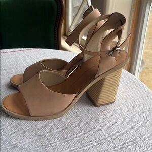 Dolce Vita Tan Ankle Strap Heels